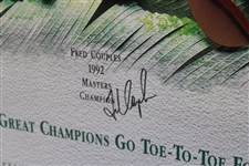 Payne Stewart, Greg Norman, Fred Couples & Tom Kite Signed 1992 Skins Poster JSA #B58593