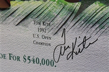 Payne Stewart, Greg Norman, Fred Couples & Tom Kite Signed 1992 Skins Poster JSA #B58593