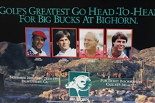 Arnold Palmer, Payne Stewart, Fred Couples & Azinger Signed 1993 Skins Poster JSA #B47369