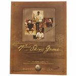 Tiger Woods, Montgomerie, Norman & Parnevik Signed Ltd Ed 2001 Skins Game Poster #10/200 JSA #B58575