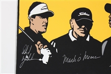 Tiger Woods, Phil Mickelson, O'Meara & Fred Couples Signed 2002 Skins Poster JSA #B58571