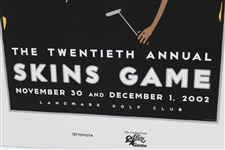 Tiger Woods, Phil Mickelson, O'Meara & Fred Couples Signed 2002 Skins Poster JSA #B58571