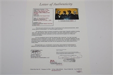Tiger Woods, Phil Mickelson, O'Meara & Fred Couples Signed 2002 Skins Poster JSA #B58571