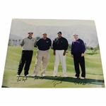 Tiger Woods, Fred Couples, John Daly & Tom Watson Signed Ltd Ed Oversize Photo 8/15 JSA #B58565