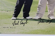 Tiger Woods, Fred Couples, John Daly & Tom Watson Signed Ltd Ed Oversize Photo 8/15 JSA #B58565