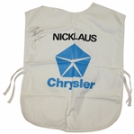 Jack Nicklaus Signed Chrysler Senior Skins Match Used Caddy Bib JSA ALOA