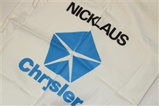 Jack Nicklaus Signed Chrysler Senior Skins Match Used Caddy Bib JSA ALOA