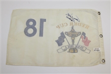 Lanny Wadkins Signed Ryder Cup at Oak Hill Flag with 'Captain 95' JSA ALOA