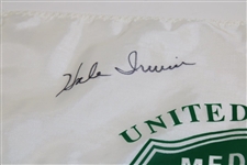 Hale Irwin Signed 1990 US Open at Medinah Country Club Screen Flag JSA ALOA