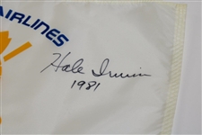 Ben Crenshaw & Hale Irwin Signed United Airlines Hawaiian Open Flag with Dates Won JSA ALOA