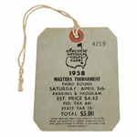 1958 Masters Tournament Third Rd Saturday Ticket #4219 - Palmers First Masters win