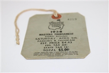 1958 Masters Tournament Third Rd Saturday Ticket #4219 - Palmer's First Masters win