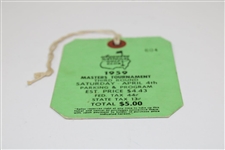 1959 Masters Tournament Third Rd Saturday Ticket #604 - Art Wall Winner