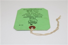 1959 Masters Tournament Third Rd Saturday Ticket #604 - Art Wall Winner