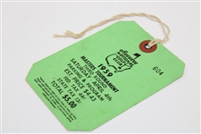 1959 Masters Tournament Third Rd Saturday Ticket #604 - Art Wall Winner