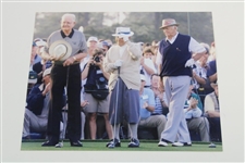 Sam Snead, Gene Sarazen, & Byron Nelson Signed Augusta National GC Scorecard with Photo JSA ALOA