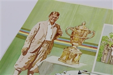 Bobby Jones with 1930 Bucciali Car & Trophy Poster/Art Print 
