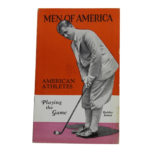 1929 Bobby Jones Cover Men of America No. 35 Sports Booklet