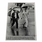 Jack Nicklaus & Tony Lema Walk Off The Course May 16Th 1966 Wire Photo