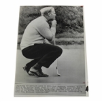 Jack Nicklaus Shares Lead At British Open Wire Photo 7/6/1966