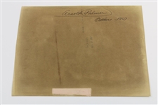 Jack Nicklaus & Arnold Palmer Compare Cards Westchester Golf Classic Wire Photo 1967
