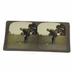Ted Edward Ray Original Bay State Publishing Co. Pitching Stymie Stereograph Photo Card