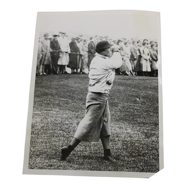 Patty Berg 5/14/36 Curtis Cup 18 Years Old Phenom Photo Is Grainy
