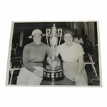 Maureen Orcutt With Pam Barton 10/2/36 With The Womens Am Trophy
