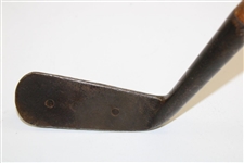 Unmarked Spring Face Hickory Golf Iron
