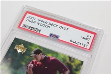 Tiger Woods 2001 Upper Deck Rookie Golf Card Mint 9 PSA/DNA #54483131
