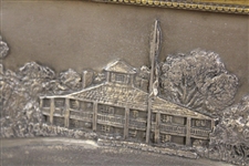 Augusta National Clubhouse Ltd Ed 11/50 Resin Bronze '1934-1984' by Artist Bill Waugh - Framed