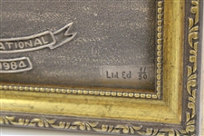 Augusta National Clubhouse Ltd Ed 11/50 Resin Bronze '1934-1984' by Artist Bill Waugh - Framed