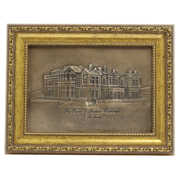 The Royal & Ancient Clubhouse - St. Andrews Resin Bronze by Artist Bill Waugh - Framed