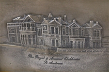 The Royal & Ancient Clubhouse - St. Andrews Resin Bronze by Artist Bill Waugh - Framed