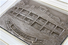 Augusta National Clubhouse Porcelain Bronze Card Box with Lid by Artist Bill Waugh