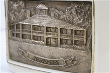 Augusta Natonal Clubhouse Masters Logo Porcelain with Bronze Decanter by Artist Bill Waugh