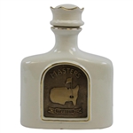 Augusta Natonal Clubhouse Masters Logo Porcelain with Bronze Decanter by Artist Bill Waugh