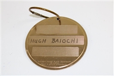 1976 Masters Tournament Contestant Metal Bag Tag - Hugh Baiochi