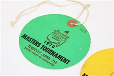 1970 Masters Tournament Tuesday & Wednesday Tickets (#623 & #324) - Billy Casper Winner