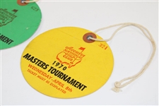 1970 Masters Tournament Tuesday & Wednesday Tickets (#623 & #324) - Billy Casper Winner