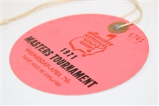 1971 Masters Tournament Wednesday Ticket #5741 - Charles Coody Winner