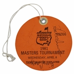 Nicklaus, Casper, & others Multi-Signed 1981 Masters Tournament Wednesday Ticket JSA ALOA