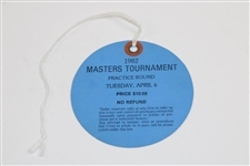 1982 Masters Tournament Tuesday Ticket #14849 - Craig Stadler Winner