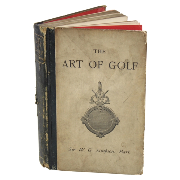 1887 The Art of Golf Book by Sir W.G. Simpson - Second Edition Revised