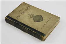1887 'The Art of Golf' Book by Sir W.G. Simpson - Second Edition Revised