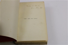 1887 'The Art of Golf' Book by Sir W.G. Simpson - Second Edition Revised