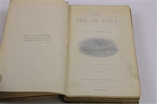 1887 'The Art of Golf' Book by Sir W.G. Simpson - Second Edition Revised