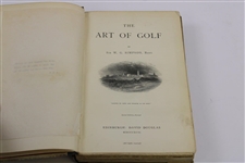 1887 'The Art of Golf' Book by Sir W.G. Simpson - Second Edition Revised