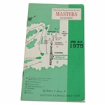 1975 Masters Tournament Spectator Guide - Jack Nicklaus Winner
