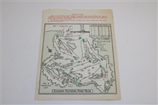 1966 Masters Tournament Friday Pairings & Start Time Sheet